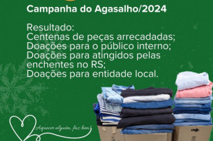  Campanha do Agasalho arrecada centenas de peças